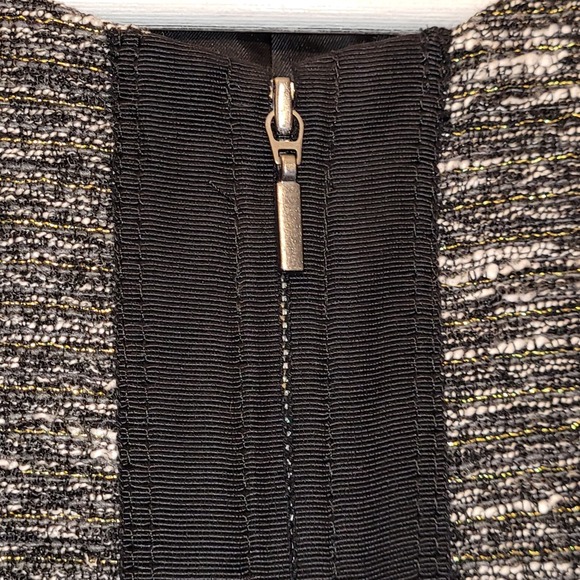 Gap Women's Medium Gray Tweed Blazer Jacket Business Office Career Zipper - Picture 11 of 12